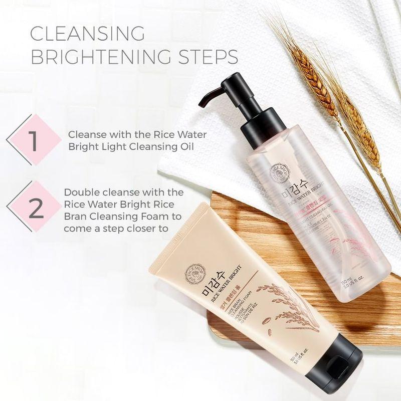The Face Shop Очищающее масло для лица Bright Light на основе рисовой воды