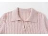 Women's 100% Pure Cashmere Cable Knit Lapel Sweater - Slimming and Versatile Pullover