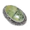 Moss Prehnite Handmade 925 Sterling Silver Jewelry Ring Size 9 l8Q61
