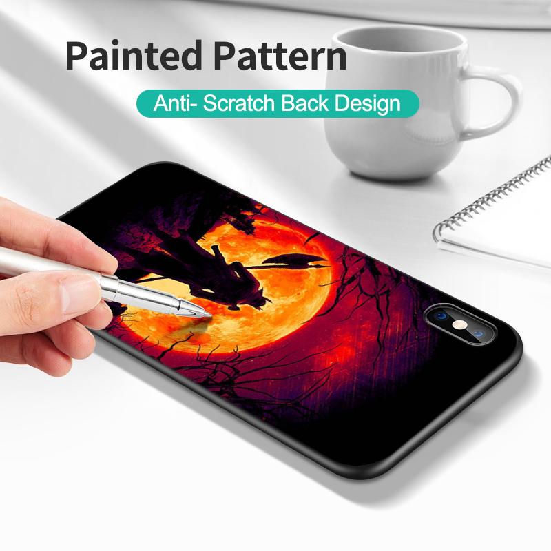 Black tpu Case For Samsung Galaxy A50 50S A30S A10 A01 A11 A21S A31 A41 A51 A71 Cover bloodborne blood moon art