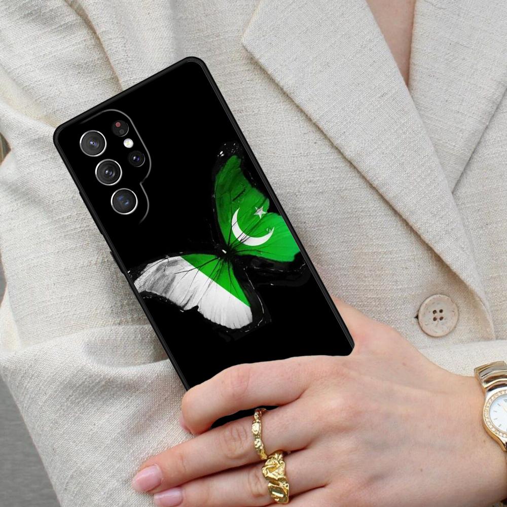 Pakistan Flag Cell Phone Case for Samsung Galaxy S26 Ultra S25 S24 S23 S22 S21 S20 Note10 Cover