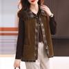 Stylish European Style Autumn and Winter Ladies Velvet Vest Coat Warm Corduroy Jacket