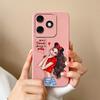 Case For Tecno Spark 20 Pro 4G Itel A50 P55 Infinix Note 40 Smart 8 Plus Cover Fashion Cool Girl Boy Shell High Quality Matte Silicone Bumpers Housing