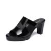 Women's Summer Shoes Sandals Female Block Heel Platform Slippers Slides Women High Heels Ladies Office Slipper