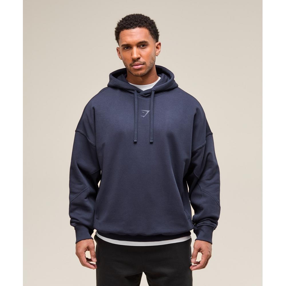 Gymshark Толстовка с капюшоном Power Heavy Blue A2c9h Uctn