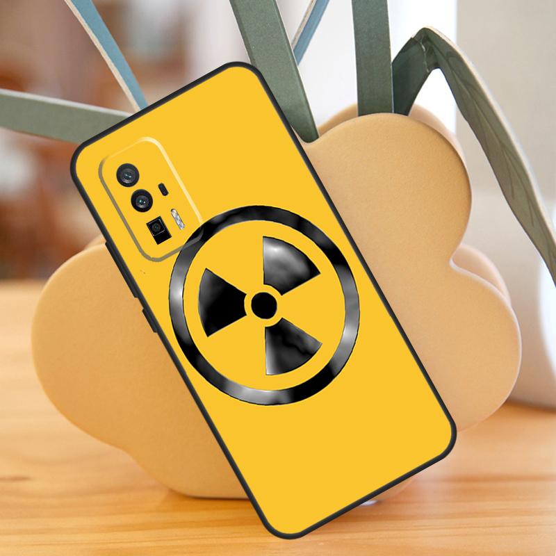 Чехол-предупреждение о радиации для POCO F6 Pro X6 X5 X3 F3 F5 M6 M5s Xiaomi 13T Pro 11T 12T 12 13 Lite 14 Ultra