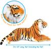 VIAHART Tiger Tale Toys Тигр Тора Суматранский тигр Плюшевая игрушка, Реалистичная, 43см, Большая, Милый питомец [Официальный японский продукт]