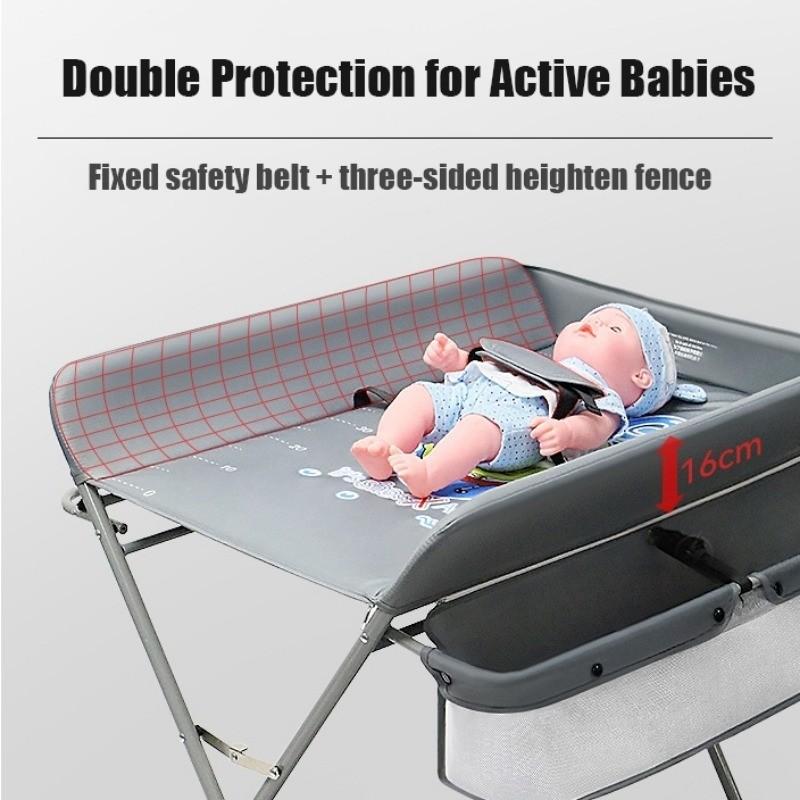 Household Baby Diapers Changing Table Foldable Multifunctional Newborn Care Table 0-3 Years Old Diaper Nursing Table
