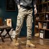 Joggers Cargo Pants Mens Casual Y2k Multi-Pocket Male Trousers Sweatpants Streetwear Techwear Military Green Track Pants BL7608
