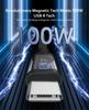 Magtame Cable Магнитный автоматический кабель для хранения данных Кабель для быстрой зарядки Видеовыход Gen2x2 Совместимость с док-станцией USB4.0 Type-C 100 Вт/5 А 4K/8K/60 Гц