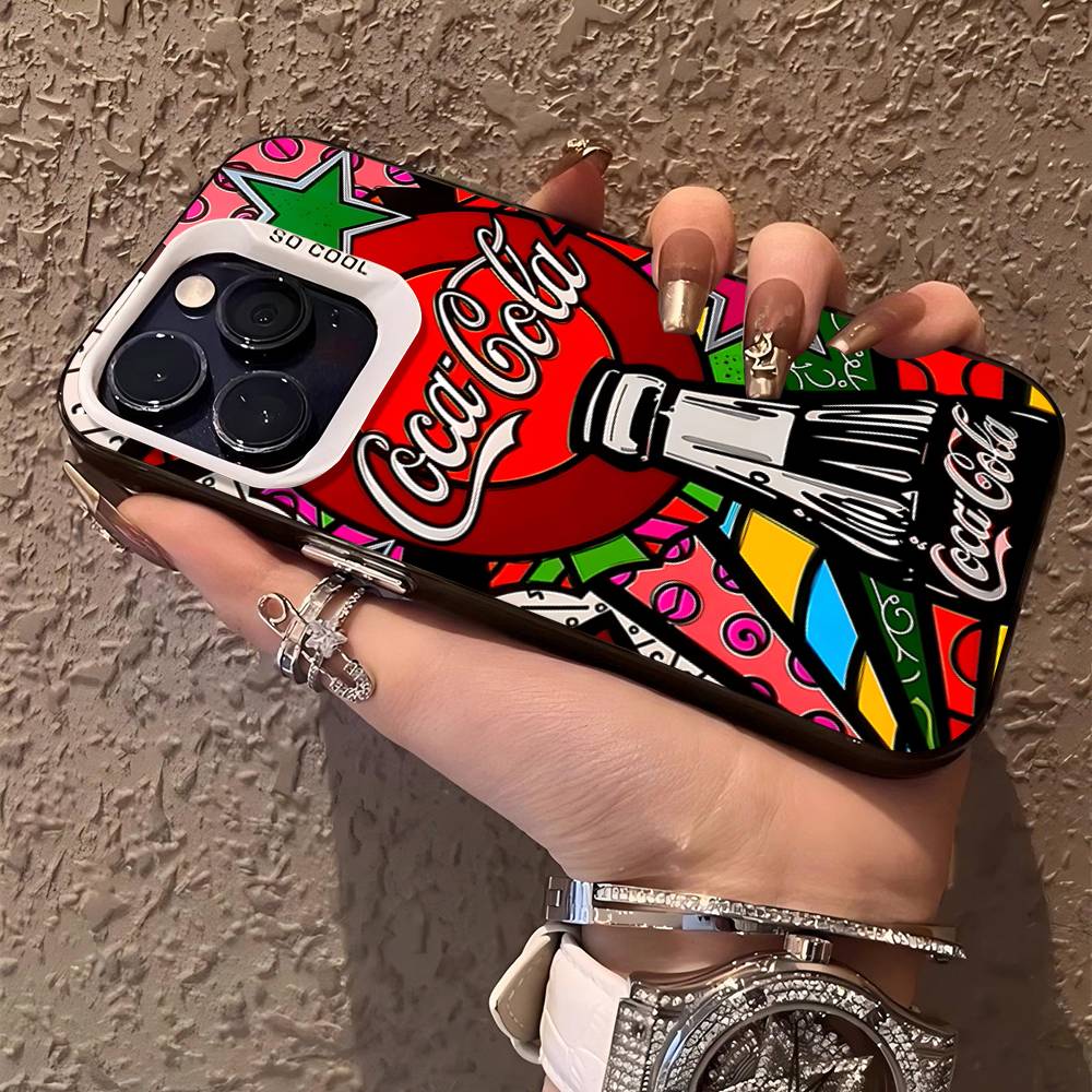 Чехол для телефона Coca-cola Vintage Цвет Серебристый Корпус Для LPhone 17 16 16e 15 14 13 12 11 Pro Max Plus