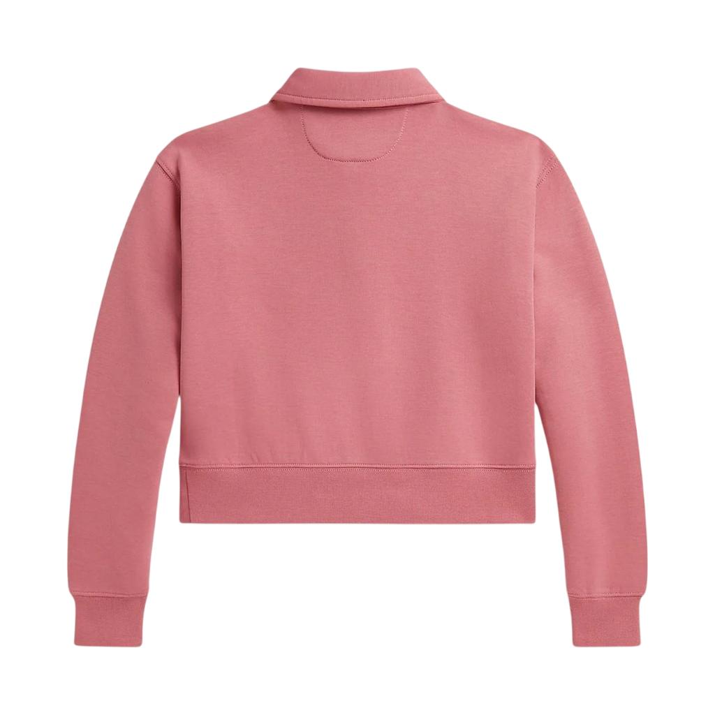 Ralph Lauren Girls Fleece Quarter Zip Crop Sweatshirt