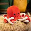 Kawaii Simulation Octopus With Smile Plush Toy Soft Stuffed Animal Curly Tailed Octopu Dolls Home Accessories Cute Doll Children