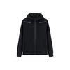 Plain Zip-Up Hooded Cardigan Jacket Women Jacket Black 162417712-3