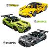 Креативный Технический Спортивный Автомобиль Набор Строительных Блоков MOC Кирпичики для Сборки Настольное Украшение Коллекция Праздничный Подарок Взрослые Дети