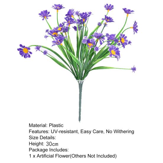 Искусственный цветок, красивый устойчивый к ультрафиолетовому излучению пластиковый искусственный кладбищенский цветок, весна-лето, искусственное растение, искусственный цветок для свадьбы