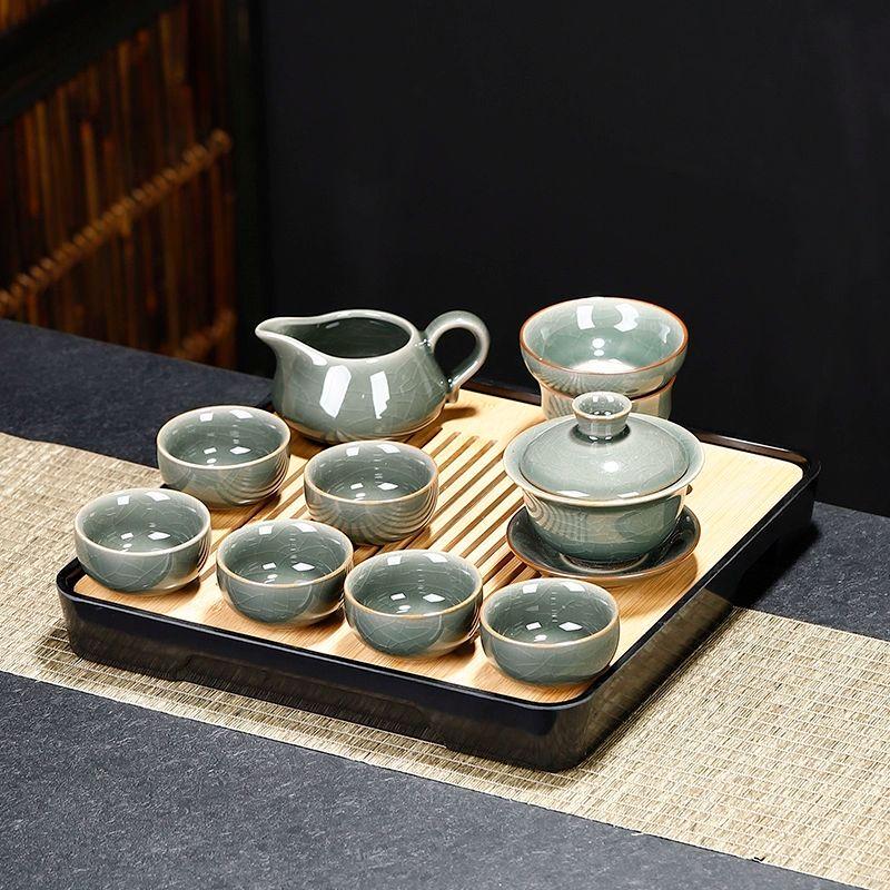 Qiu Qiao Ge Kiln Ceramic Kung Fu Tea Set