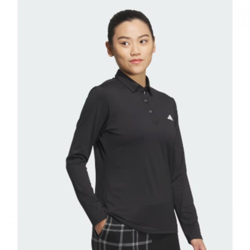 Adidas Golf 24fw Women S Long Sleeve Polo Shirt iS4789