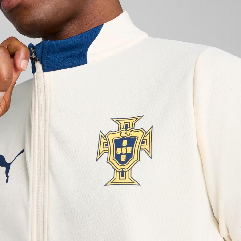 Puma Soft And Comfortable Casual Zip-Up Long Sleeve Jacket Men Jacket Sugar-Almond Persian-Blue 779522-12