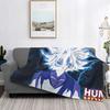 Флисовый плед Hunter X Hunter, крутой плед с Киллуа Золдиком для кровати, дивана, легкое одеяло для спальни