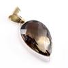 Натуральный дымчатый кварц, двухцветный кулон из стерлингового серебра 925 пробы, 1,6 дюйма, L1E39