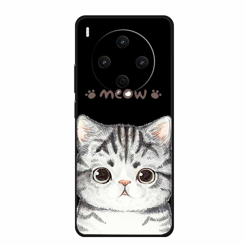 Black Silicone Case For Vivo Y500 Pro 5G 2025 Case Cartoon Cat Soft Back Cover For Vivo Y500 Pro Phone Case 6.67" Fundas Coque