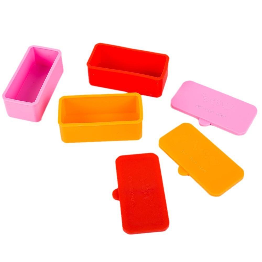 2 шт. многоразовый разделитель для ланч-бокса силиконовая форма для кубиков льда портативный контейнер для заправки салата Picinc