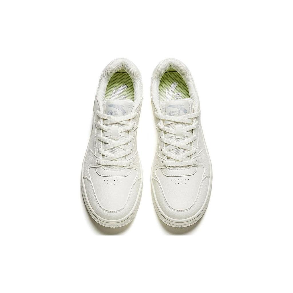 Anta Little Inspiration Non-Slip Lightweight Low-Top Skate Shoes Women Sneaker White 922518068F-8