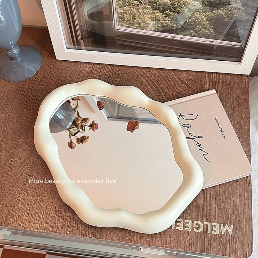 Cloud Shaped Makeup Mirror Irregular Hairdressing Wall Mirror Decorative Standing Dresser Mirror