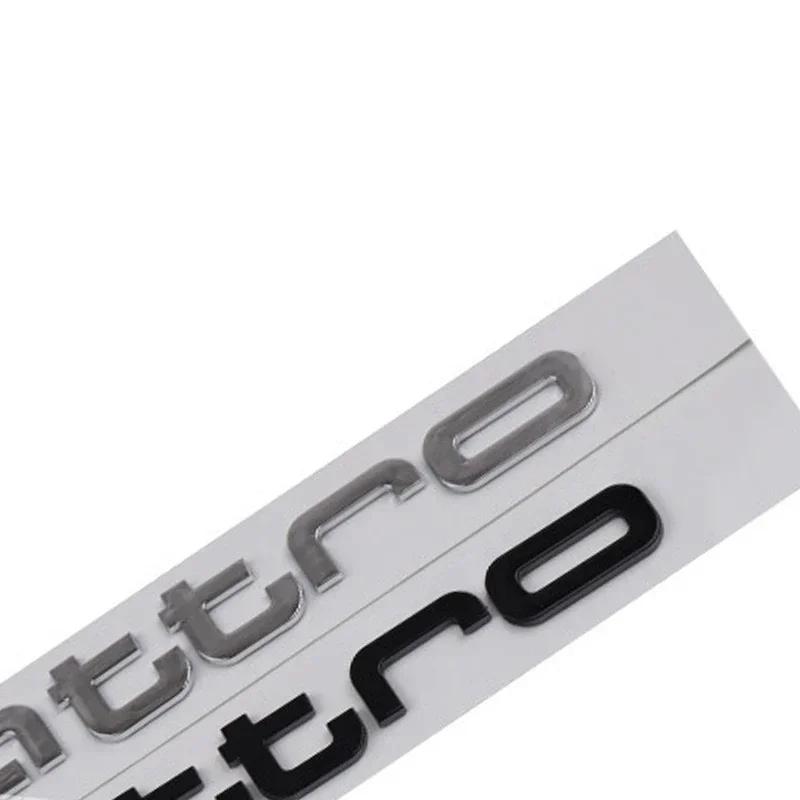 For Audi Quattro ABS Car Decals RS4 RS5 Q3 S3 A3 A5 A6 A4 RS3 RS6 A1 Q5 Q2 S5 RS7 Trunk Emblem Front Grille Stickers Accessories
