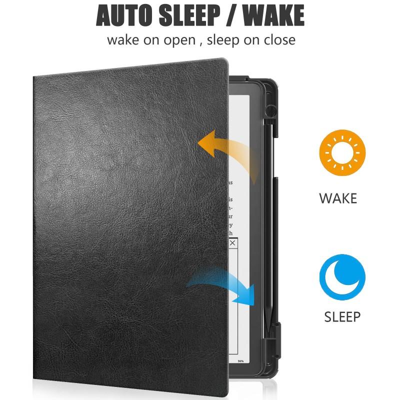 Kindle Scribe 10.2 Inch Protective Case With Stand Function PC Hard Shell Cover Anti-Shock Scratch Resistant Sleep Wake Support