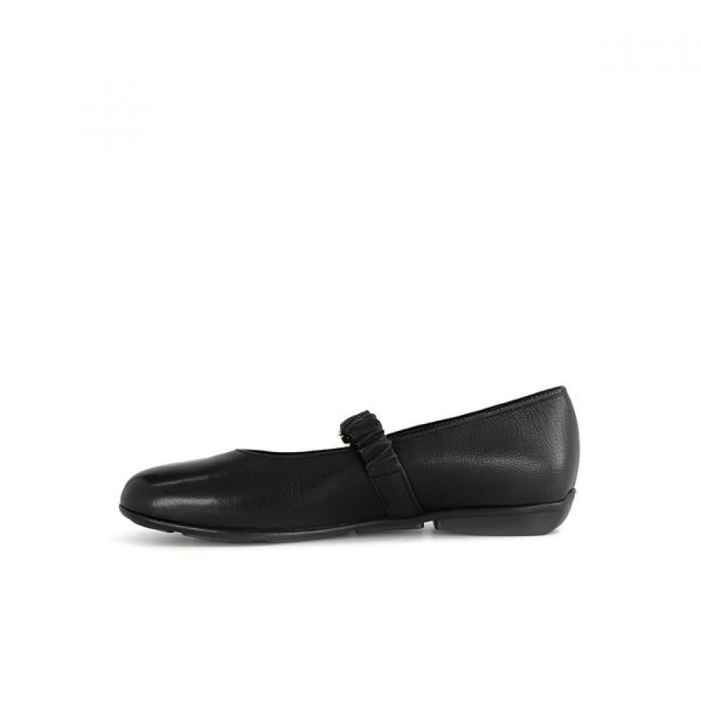 Vainer Black Women S Comfort Mary Jane Flat A368e