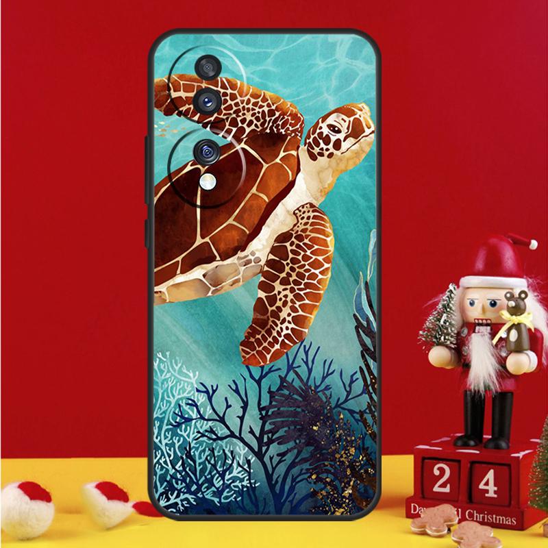Чехол с морской черепахой для Honor 90 70 50 Magic 6 Lite Magic 5 Pro Honor X6a X7a X8a X9a X8 X9 X8b X9b Чехол