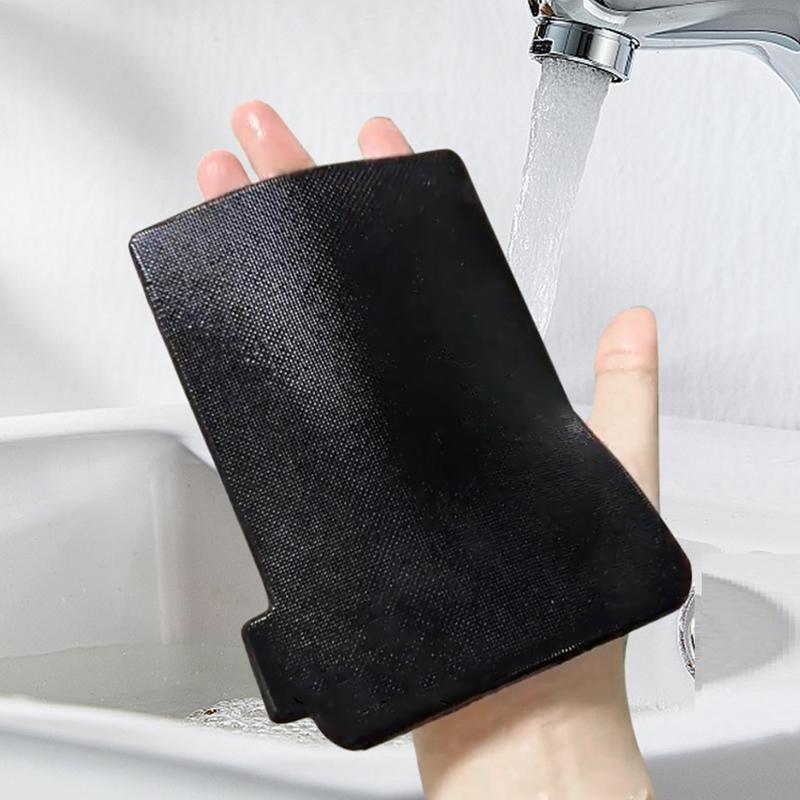 Отшелушивающий скраб для душа для удаления омертвевшей кожи Резиновые подушечки для массажа кожи Щетка для ванны Инструмент для растирания Черные перчатки для спа-ванны