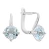 Серебряные серьги с натуральным топазом 4.513ct (2188223)