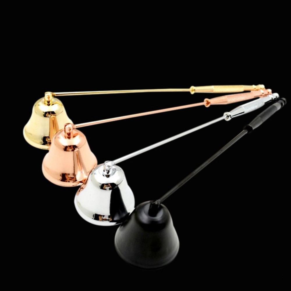 Bell Shaped Candle Holders Long Handle Home Candle Wicks Trimmer Cutter Candle Snuffer Extinguisher