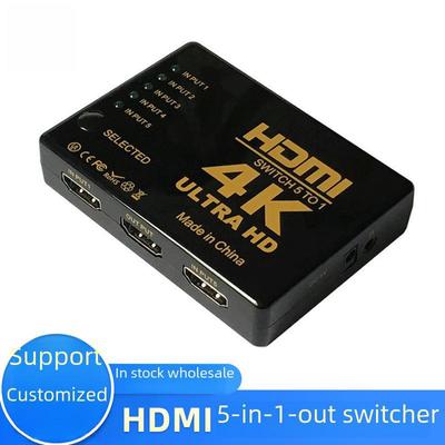 HDMI-коммутатор 4K: 5-в-1 с инфракрасным пультом дистанционного управления