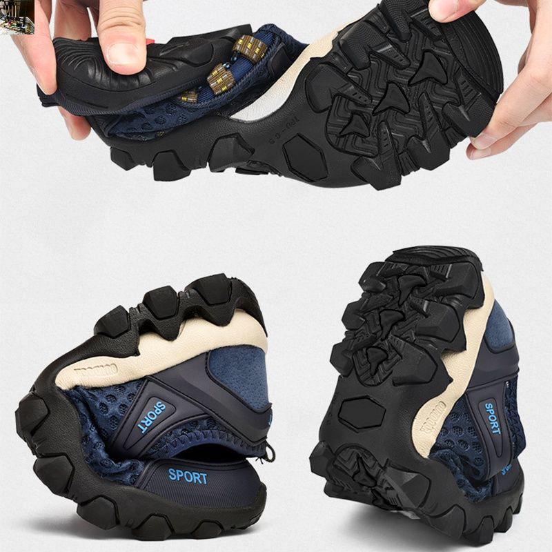 Мужские дышащие сетчатые кроссовки для вейдинга и бега – Легкие повседневные кроссовки для хайкинга в корейском стиле