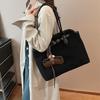 Frosted Suede Portable Commuter Bag Women's Bag 2025 New Trendy Autumn and Winter Retro Large-capacity Shoulder Tote Bag