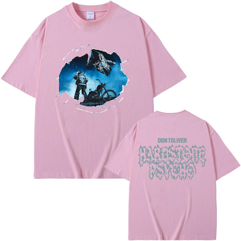 New Hot Sale Rapper Don Toliver Hardstone Psycho Album Double Sided Print Tshirt Men Women's Hip Hop Fashion Oversized T-shirts