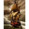DIY 5D Diamond Painting Sailboat Diamond Embroidery Ship Cross Stitch Full Round Round Drill Mosaic Manual Art Gift Home Decor