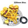 Motorcycle Scooter Double Brake Caliper Disc Brake Pump Adapter Bracket Brake Disc For Honda Yamaha Kawasaki Suzuki Dirt Bike