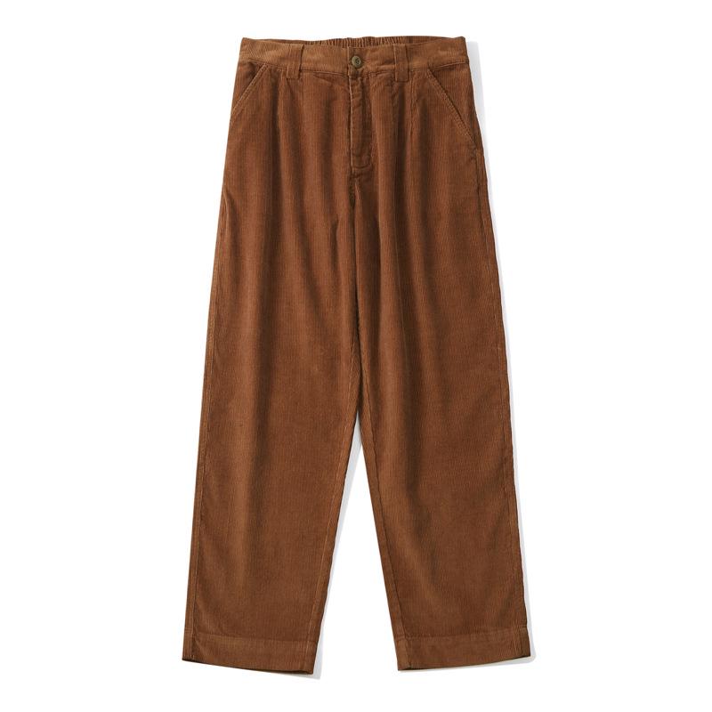 Men's Loose Straight Corduroy Wide-Leg Pants - Trendy Japanese Retro Cotton Workwear Trousers