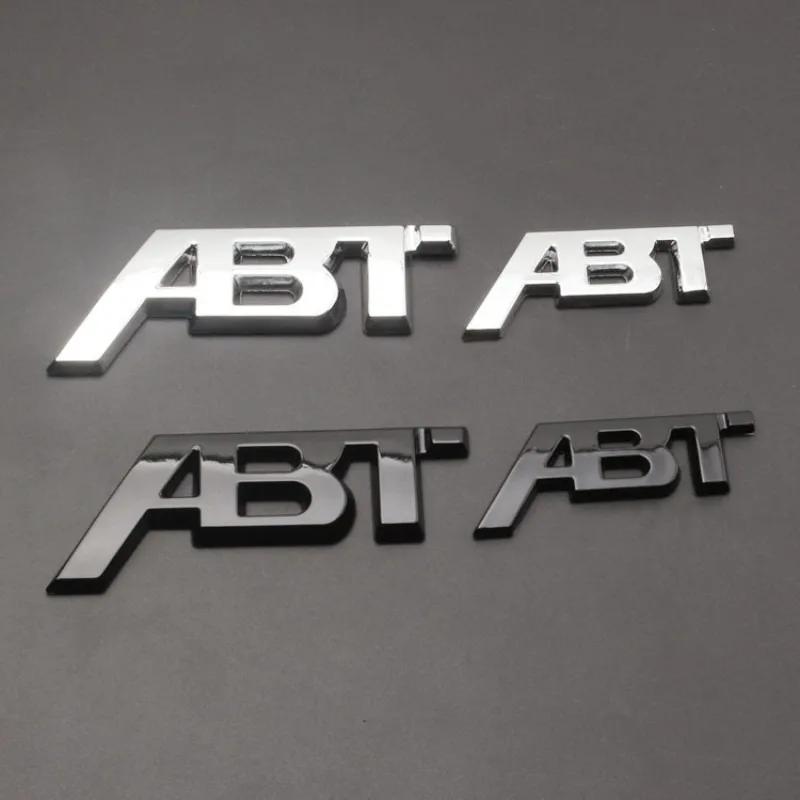 3D Металлическая Эмблема На Крышку Багажника Автомобиля Логотип ABT Эмблема Наклейка Декаль Для Golf RS3 ABT S3 S5 Q5 Q8 A4 B8 A3 8V