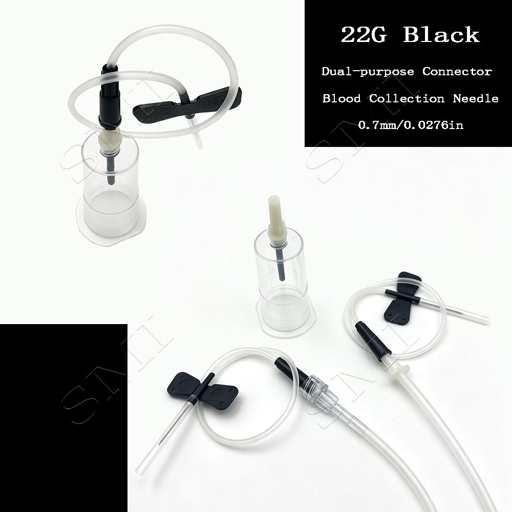 Disposable Dual Use Blood Collection Needle Set with Needle Holder Pet Venous Blood Collection Clinic Hospital
