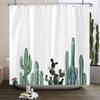 Cactus Shower Curtains Waterproof Polyester Fabric Shower Curtains Tropical Plants Bathroom Screen Curtain Home Decor 180X180cm