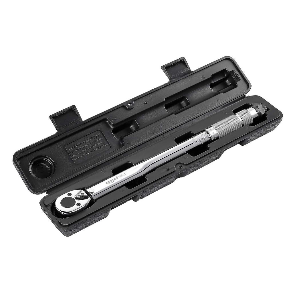 Amazon Basics Динамометрический ключ с трещоткой, 1 см, 20,4-108,5 Н·м, Прибл.