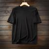 Heavy Rare Italian Order Mulberry Silk/Long-staple Cotton High end Men's Summer Knitted Short sleeve T-shirt Base