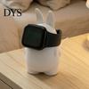 Зарядная подставка для часов 3D-печатный держатель-док для Apple Ultra, SE, 8 7 6 5 Пластиковый держатель 4 3 2 1, Милый дизайн в виде кролика, Компактная для домашнего офиса, рабочего стола