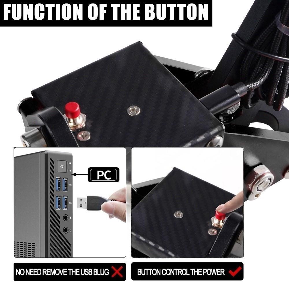 USB Handbrake For PS4/PS5 For Thrustmaster T300 Universal PC SIM Racing Games Hand Brake System W/Fixed Parts, Red/Black/Blue